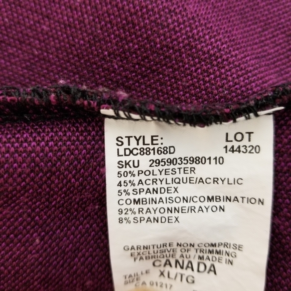 Le Chateau Purple XL Stretchy Dress - Picture 3 of 12